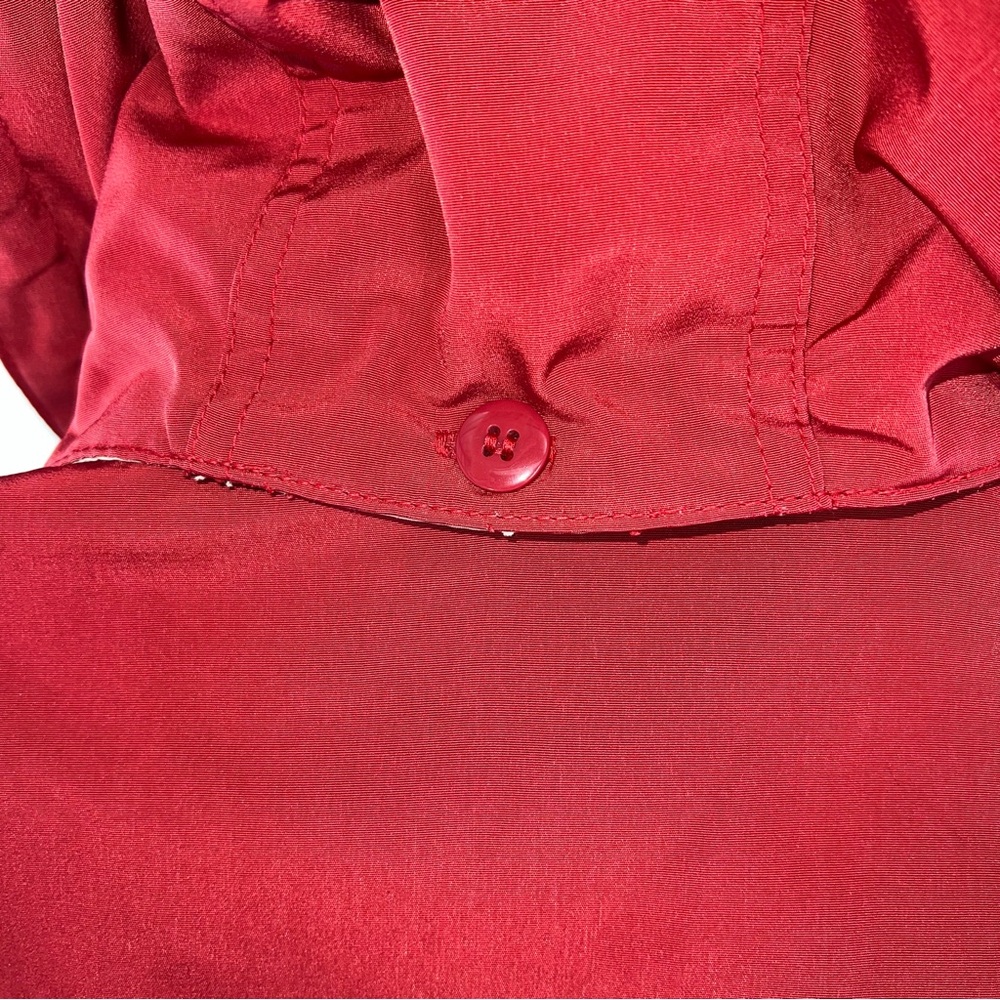 Nautica Women's Red/Tan Utility Jacket w/Removable Hood Zipper/Snaps Front-XLP - Picture 10 of 15